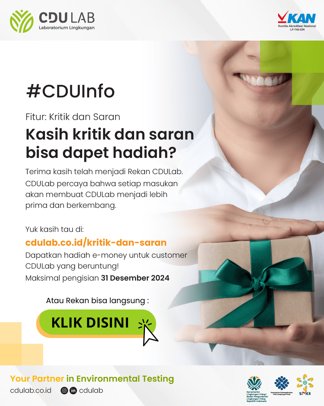 KRITIK DAN SARAN CDULAB